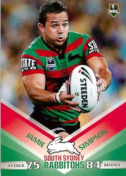 2010 Daily Telegraph NRL #139 Jamie Simpson Front